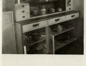 Confiscated apartments of Jewish residents. Sideboard with dishes (source: http://collections.jewishmuseum.cz)