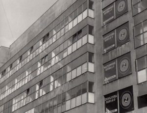 Veletržní palác in a photograph from 1941 (source: Yad Vashem archive)