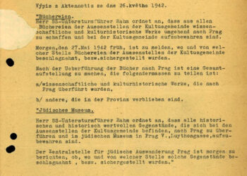 Opisy podání ŽNOP(ŽRS) na Zentralstelle (Zentralamt) (zdroj: http://collections.jewishmuseum.cz)