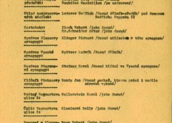 Protokoly o předávání agendy v muzeu (zdroj: http://collections.jewishmuseum.cz)